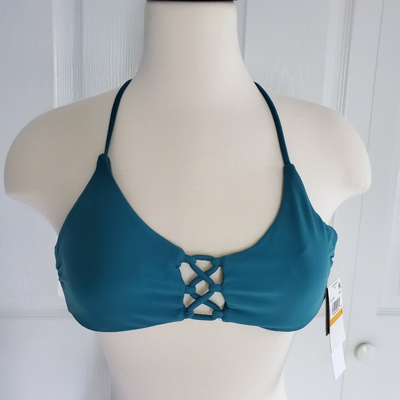 Hula Honey Other - NEW Hula Honey Lattice Lace-up String Bikini Top